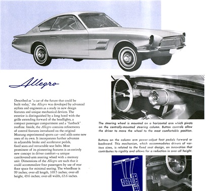 Ford Allegro - Styling X-Cars Brochure