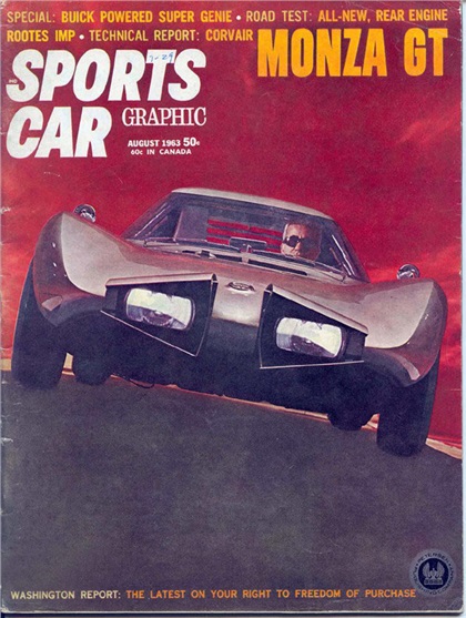 Chevrolet Corvair Monza GT - Sports Car Cover, August 1963