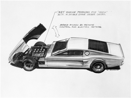 Ford Mustang Mach 1 Prototype, 1966 - Design Sketch