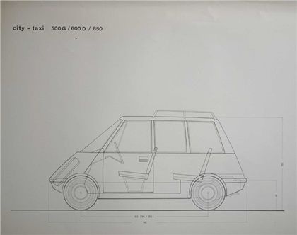 Fiat City Taxi Prototyp, 1968