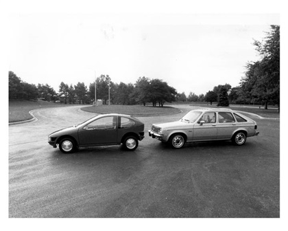 GM TPC (Two-Person Commuter), 1982 - compared with Chevette
