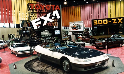 No Toyota quite like this ever made it to production. Or did it? At the 1985 Chicago Auto Show, exhibited this striking FX-1 experimental prototype, which was actually a prototype for the coming-soon 1986 Supra.