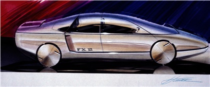 Toyota FXV (FX2), 1985 - Design Sketch