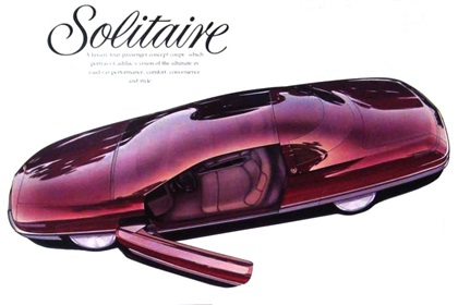 Advertising Poster, "Cadillac Style — Solitaire," 1989