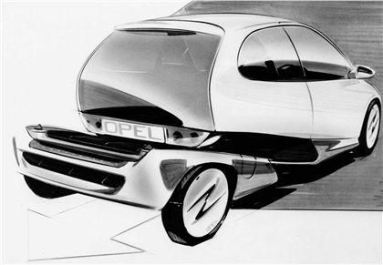 Opel Twin Concept, 1992 - Design Sketch