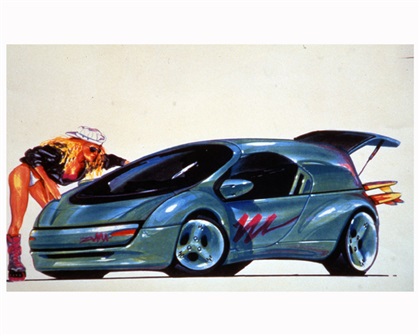 Pontiac Salsa Concept, 1992 - Design Sketch