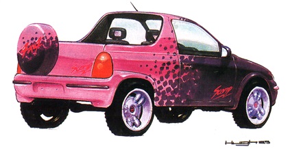 Opel Scamp Concept, 1993 - Design Sketch