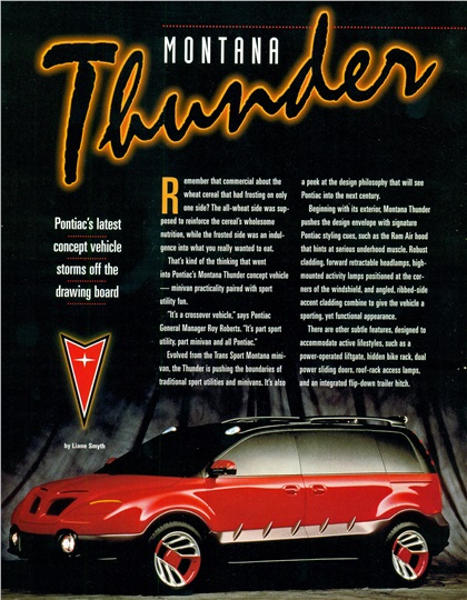 Pontiac Montana Thunder, 1998