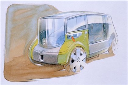 Citroen Osmose Concept, 2000 - Design Sketch