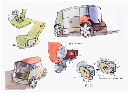 Citroen Osmose Concept, 2000 - Design Sketch