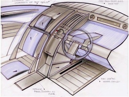 Isuzu Zen Concept, 2001 - Interior Design Sketch