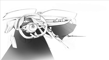 BMW 328 Hommage Concept, 2011 - Interior Design Sketch