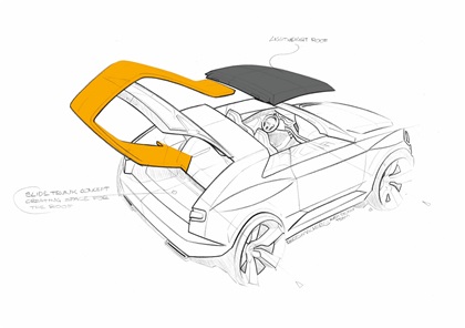 Audi Crosslane Coupe, 2012 - Roof Design Sketch