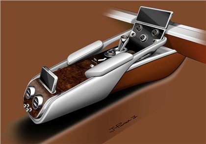 Bentley EXP 9 F, 2012 - Interior Design Sketch