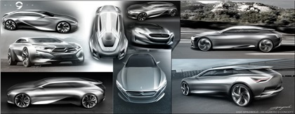 Citroen Numero 9, 2012 - Design Sketches