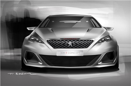 Peugeot 308 R Concept, 2013 - Design Sketch