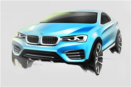 BMW Concept X4, 2013 - Design Sketch