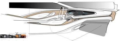 Cadillac Elmiraj, 2013 - Interior Design Sketch