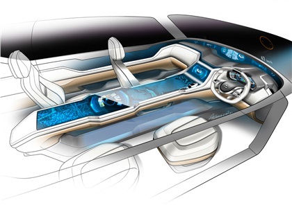 Mitsubishi Concept GC-PHEV, 2013 - Interior Design Sketch