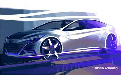 Honda Concept B, 2014 - Design Sketch