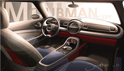 Mini Clubman, 2014 - Interior Design Sketch