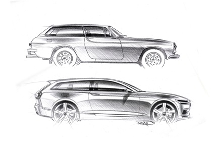 Volvo Concept Estate, 2014 - Design inspiration from the P1800 ES