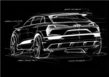 Audi E-Tron Quattro Concept, 2015 - Design Sketch