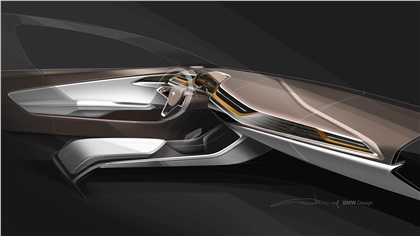 BMW Concept Compact Sedan, 2015 - Interior Design Sketch
