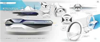 GAC i-Lounge Concept, 2015 - Interior Design Sketch by Daria Protsenko