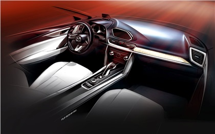 Mazda Koeru Concept, 2015 - Interior Design Sketch