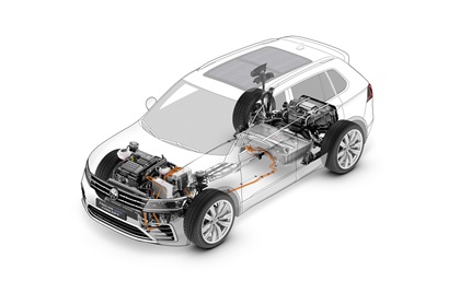 Volkswagen Tiguan GTE Concept, 2015 - Layout