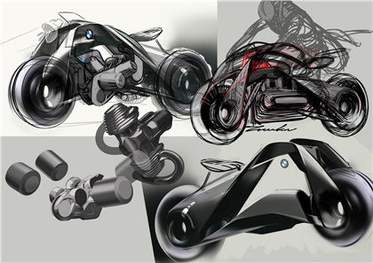 BMW Motorrad Vision Next 100 Concept, 2016 - Design Sketch