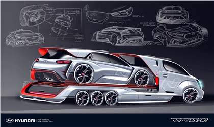 Hyundai RN30 Concept, 2016 - Design Sketch