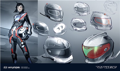 Hyundai RN30 Concept, 2016 - Design Sketch