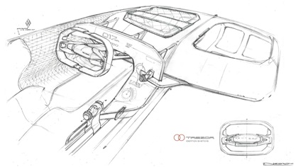 Renault Trezor Concept, 2016 - Interior Design Sketch