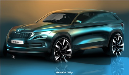 Skoda VisionS Concept, 2016 - Design Sketch