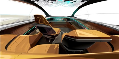 Audi Aicon Concept, 2017 - Design Sketch - Interior
