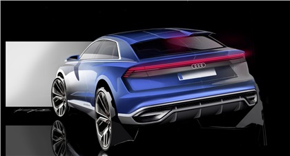 Audi Q8 concept, 2017 - Design Sketch