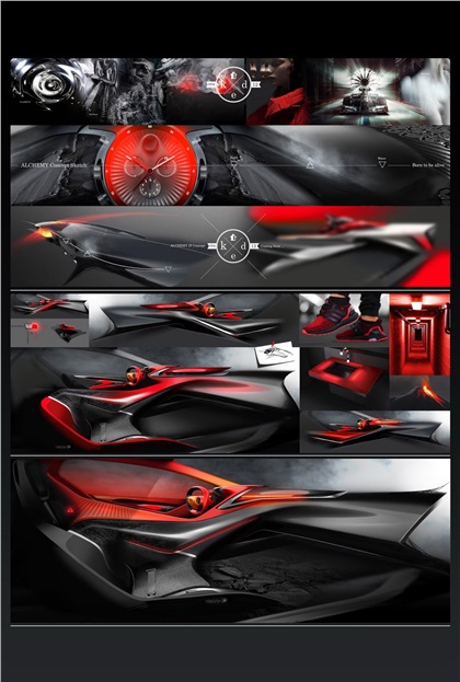 Kia Proceed Concept, 2017 - Interior Design Sketches