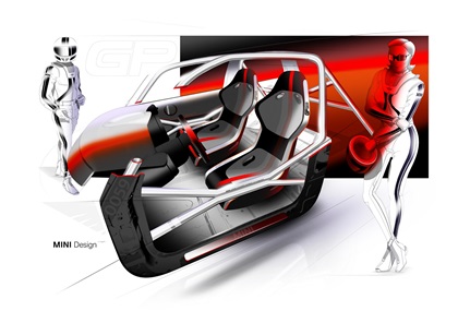 Mini John Cooper Works GP Concept, 2017 - Design Sketch - Interior