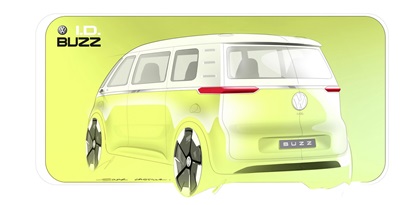 Volkswagen I.D. Buzz Concept, 2017 - Design Sketch