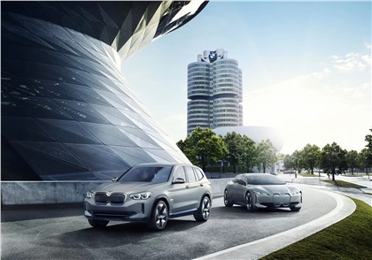 BMW Concept iX3, 2018 and BMW i-Vision Dynamics,2017