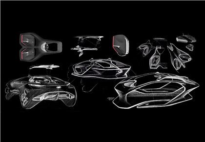 GAC Enverge Concept, 2018 - Design Sketch by Martin Amazaryan