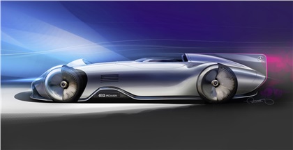 Mercedes-Benz EQ Silver Arrow Concept, 2018 - Design Sketch