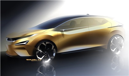 Tata 45X Concept, 2018 - Design Sketch
