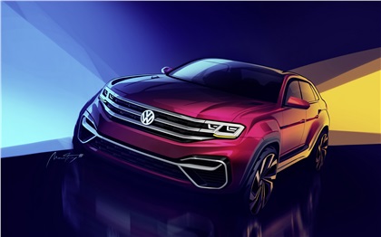 Volkswagen Atlas Cross Sport Concept, 2018 - Design Sketch