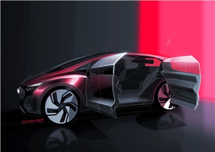 Audi AI:ME Concept, 2019 - Design Sketch