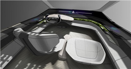 Audi AI:ME Concept, 2019 - Design Sketch - Interior