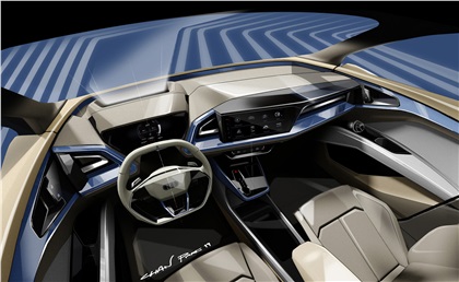 Audi Q4 e-Tron Concept, 2019 - Design Sketch - Interior