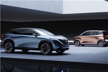 Nissan Ariya Concept and IMk Concept, 2019